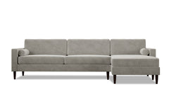 Samson 2pc Sectional Sofa :: Leg Finish: Espresso / Configuration: RAF - Chaise on the Right