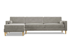 Samson 2pc Sectional Sofa :: Leg Finish: Natural / Configuration: LAF - Chaise on the Left