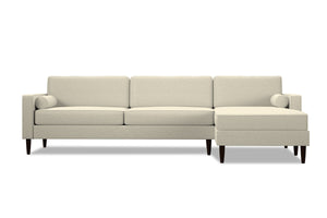 Samson 2pc Sectional Sofa :: Leg Finish: Espresso / Configuration: RAF - Chaise on the Right