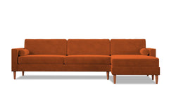 Samson 2pc Sectional Sofa :: Leg Finish: Pecan / Configuration: RAF - Chaise on the Right - Apt2B