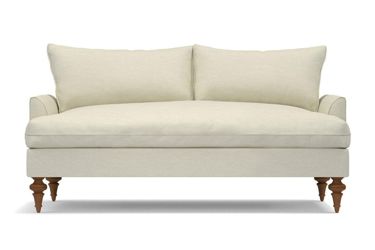 Saxon Apartment Size Sofa Leg Finish Pecan Size Apartment