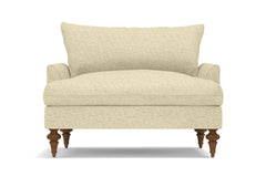 Saxon King Chair :: Leg Finish: Pecan