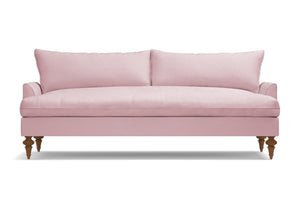 Saxon Velvet Sofa :: Leg Finish: Pecan