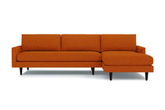 Scott 2pc Sectional Sofa :: Leg Finish: Espresso / Configuration: RAF - Chaise on the Right