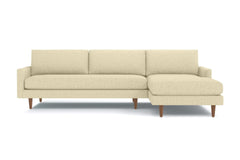 Scott 2pc Sectional Sofa :: Leg Finish: Pecan / Configuration: RAF - Chaise on the Right