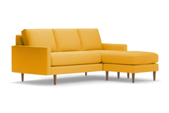 Scott Reversible Chaise Sofa :: Leg Finish: Pecan