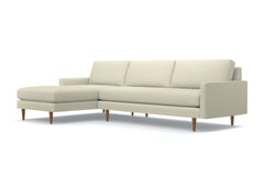 Scott 2pc Sectional Sofa :: Leg Finish: Pecan / Configuration: LAF - Chaise on the Left