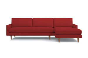 Scott 2pc Sectional Sofa :: Leg Finish: Pecan / Configuration: RAF - Chaise on the Right