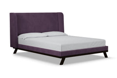 Tatum Upholstered Platform Bed :: Leg Finish: Espresso / Size: Queen Size
