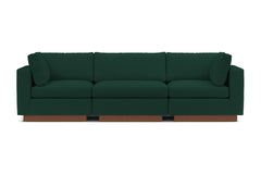 Taylor Plush 3pc Modular Sofa :: Leg Finish: Pecan