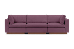 Taylor Plush 3pc Modular Sofa :: Leg Finish: Pecan