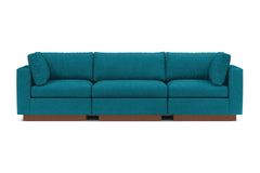 Taylor Plush 3pc Modular Sofa :: Leg Finish: Pecan