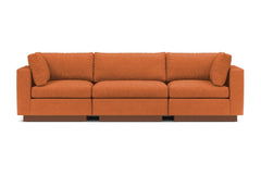 Taylor Plush 3pc Modular Sofa :: Leg Finish: Pecan