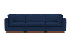 Taylor Plush 3pc Modular Sofa :: Leg Finish: Pecan