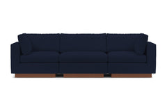 Taylor Plush 3pc Modular Sofa :: Leg Finish: Pecan