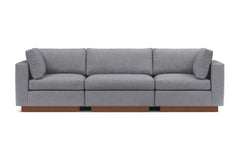 Taylor Plush 3pc Modular Sofa :: Leg Finish: Pecan