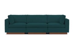 Taylor Plush 3pc Modular Sofa :: Leg Finish: Pecan