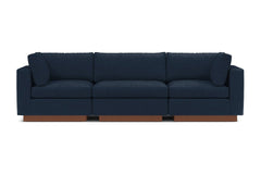 Taylor Plush 3pc Modular Sofa :: Leg Finish: Pecan