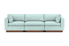 Taylor Plush 3pc Modular Sofa :: Leg Finish: Pecan