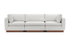 Taylor Plush 3pc Modular Sofa :: Leg Finish: Pecan