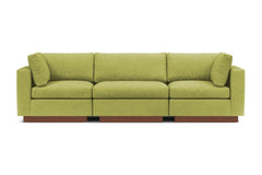 Taylor Plush 3pc Modular Sofa :: Leg Finish: Pecan
