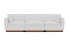 Taylor Plush 3pc Modular Sofa :: Leg Finish: Pecan