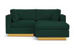 Taylor Plush 3pc Modular Reversible Chaise Sofa :: Leg Finish: Natural