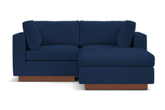 Taylor Plush 3pc Modular Reversible Chaise Sofa :: Leg Finish: Pecan