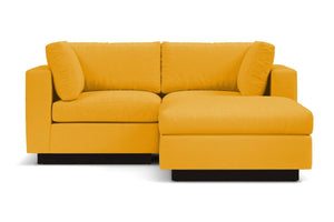 Taylor Plush 3pc Modular Reversible Chaise Sofa :: Leg Finish: Espresso