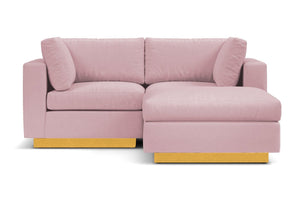 Taylor Plush 3pc Modular Reversible Chaise Sofa :: Leg Finish: Natural
