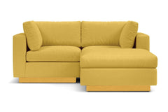 Taylor Plush 3pc Modular Reversible Chaise Sofa :: Leg Finish: Natural
