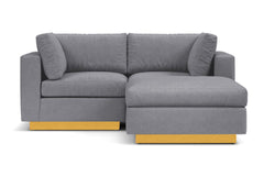 Taylor Plush 3pc Modular Reversible Chaise Sofa :: Leg Finish: Natural