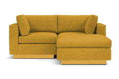 Taylor Plush 3pc Modular Reversible Chaise Sofa :: Leg Finish: Natural