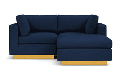 Taylor Plush 3pc Modular Reversible Chaise Sofa :: Leg Finish: Natural