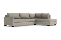 Tuxedo 2pc Sectional Sofa :: Leg Finish: Espresso / Configuration: RAF - Chaise on the Right