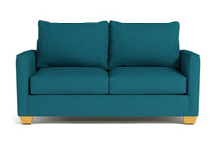 Tuxedo Apartment Size Sleeper Sofa Bed :: Leg Finish: Natural / Sleeper Option: Memory Foam Mattress