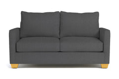 Tuxedo Apartment Size Sleeper Sofa Bed :: Leg Finish: Natural / Sleeper Option: Memory Foam Mattress