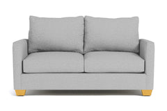 Tuxedo Loveseat :: Leg Finish: Natural / Size: Loveseat - 61&quot;w