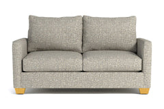 Tuxedo Apartment Size Sleeper Sofa Bed :: Leg Finish: Natural / Sleeper Option: Memory Foam Mattress