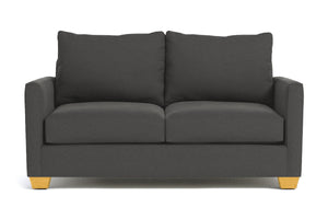 Tuxedo Apartment Size Sleeper Sofa Bed :: Leg Finish: Natural / Sleeper Option: Deluxe Innerspring Mattress