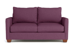 Tuxedo Apartment Size Sofa :: Leg Finish: Pecan / Size: Apartment Size - 69"w