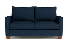 Tuxedo Apartment Size Sofa :: Leg Finish: Pecan / Size: Apartment Size - 69"w