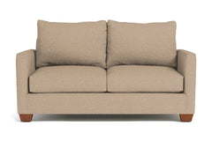 Tuxedo Apartment Size Sleeper Sofa Bed :: Leg Finish: Pecan / Sleeper Option: Deluxe Innerspring Mattress