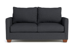 Tuxedo Apartment Size Sofa :: Leg Finish: Pecan / Size: Apartment Size - 69"w