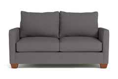 Tuxedo Apartment Size Sofa :: Leg Finish: Pecan / Size: Apartment Size - 69"w