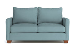 Tuxedo Apartment Size Sofa :: Leg Finish: Pecan / Size: Apartment Size - 69"w