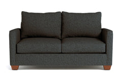 Tuxedo Apartment Size Sofa :: Leg Finish: Pecan / Size: Apartment Size - 69"w