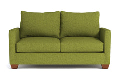 Tuxedo Apartment Size Sofa :: Leg Finish: Pecan / Size: Apartment Size - 69"w