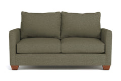 Tuxedo Apartment Size Sofa :: Leg Finish: Pecan / Size: Apartment Size - 69"w