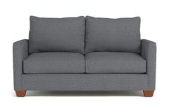 Tuxedo Apartment Size Sofa :: Leg Finish: Pecan / Size: Apartment Size - 69"w